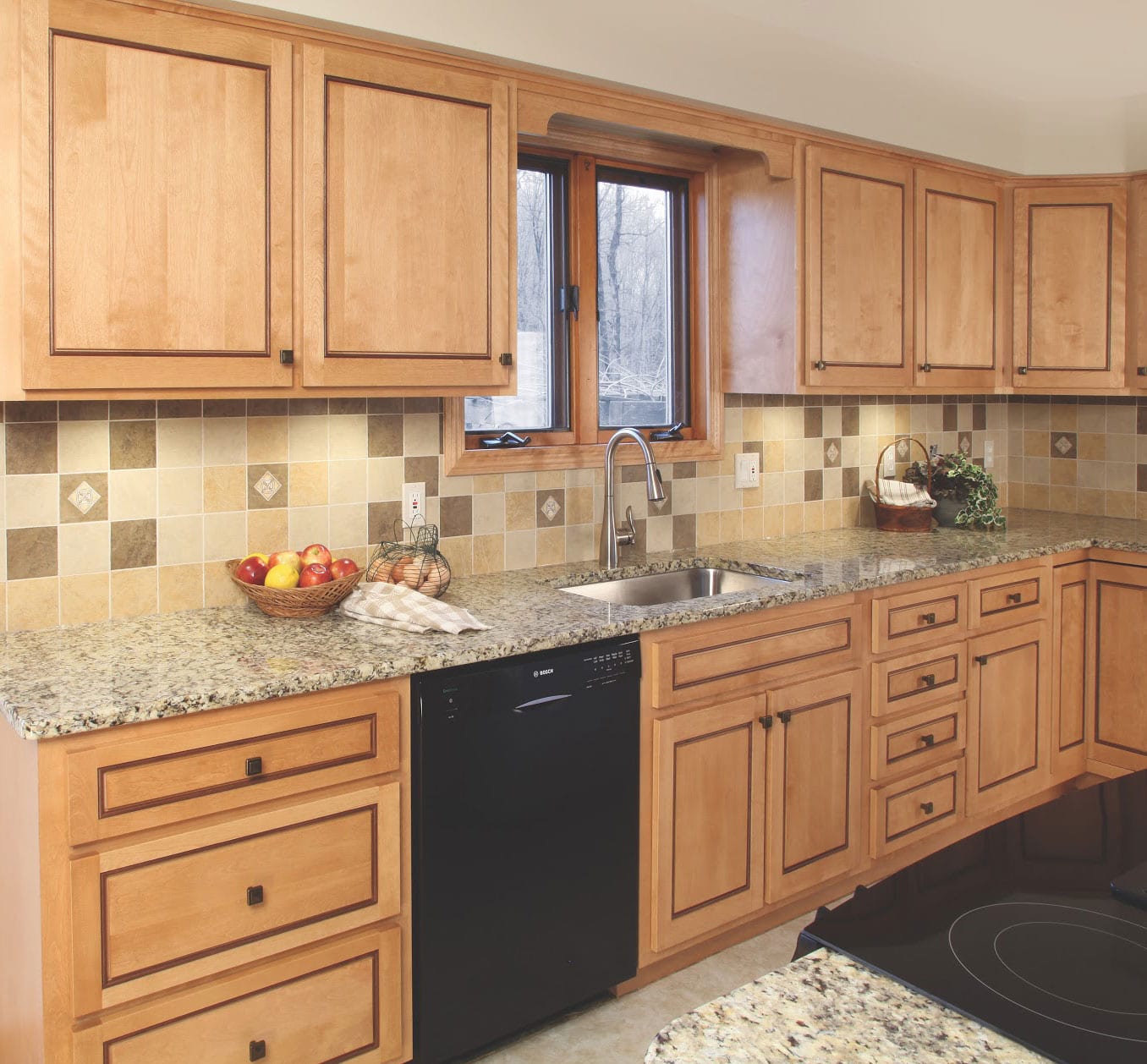 a picture of a Gray sink Run left in an old and contemporary style kitchen refacing