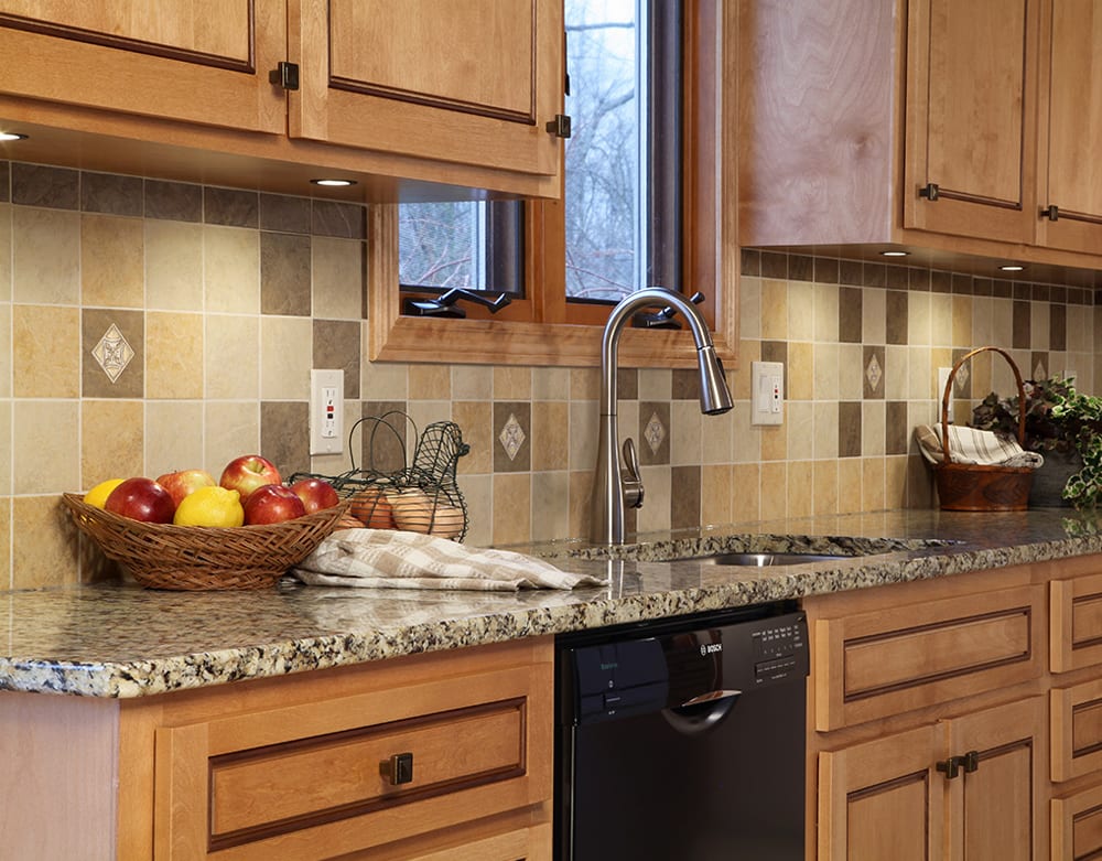 Kitchen with New Venetian Gold granite countertops