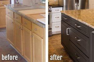 Cabinet Refacing Before & After - how long do refaced cabinets last?