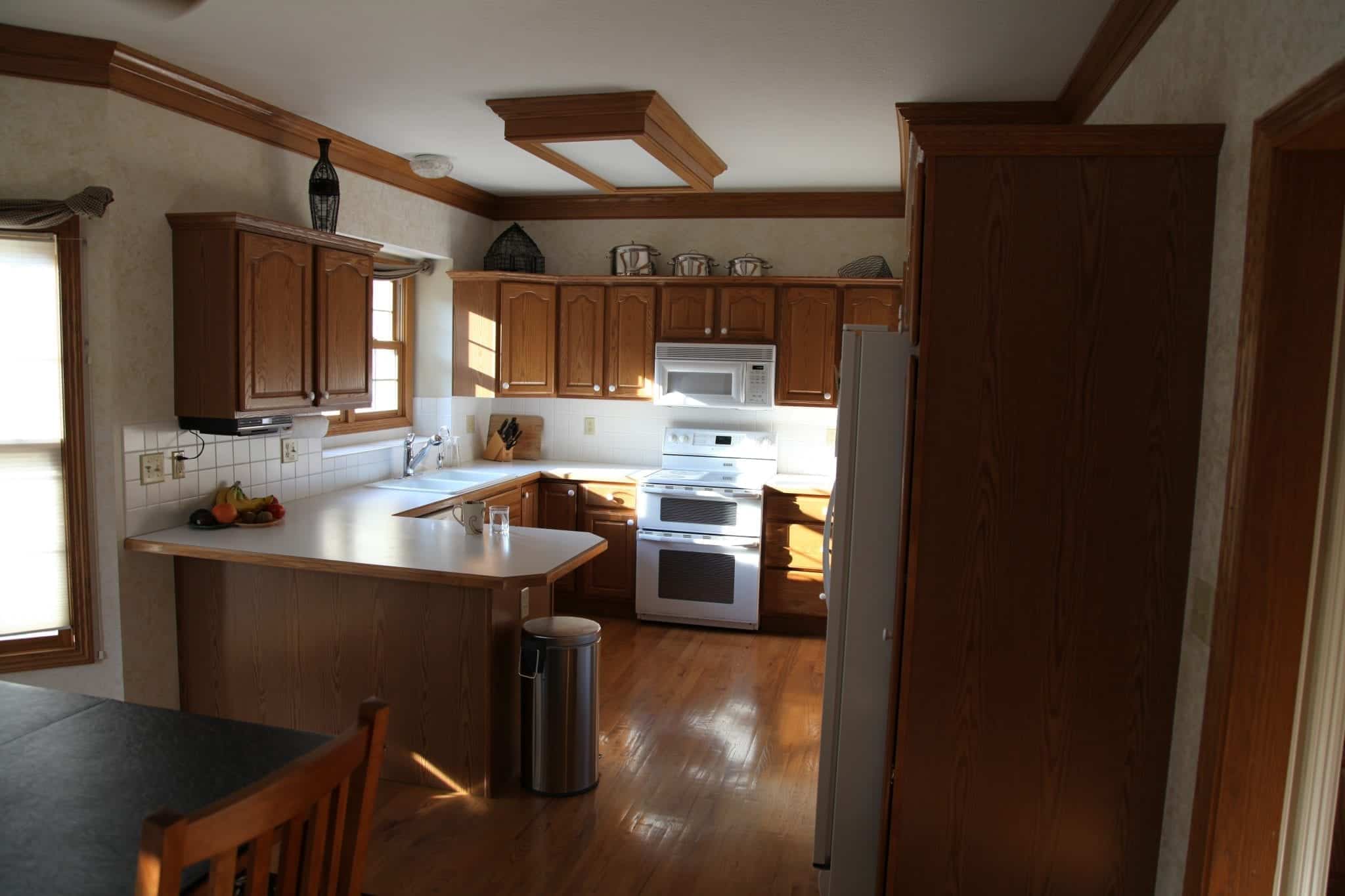 old traditional kitchen before kitchen refacing