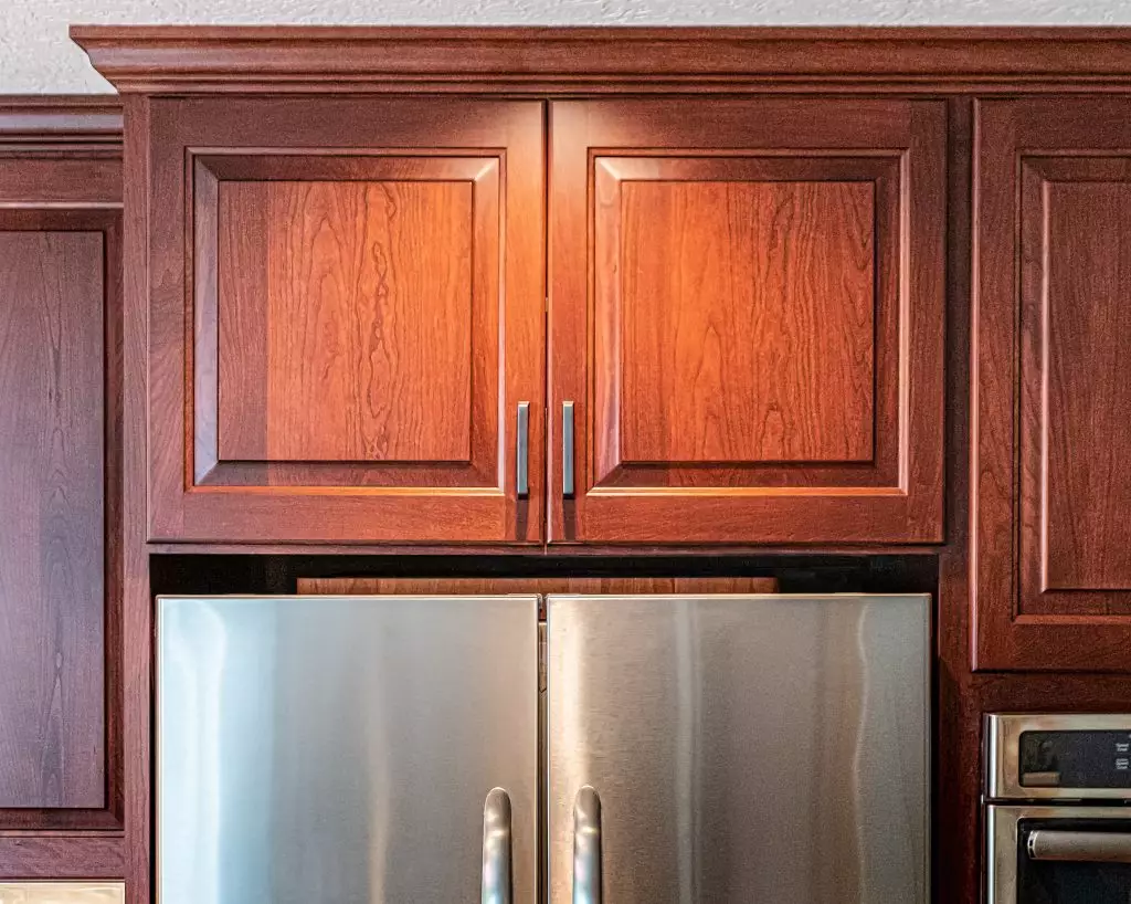 Above Refrigerator Cherry Traditional Kitchen Medina Ohio
