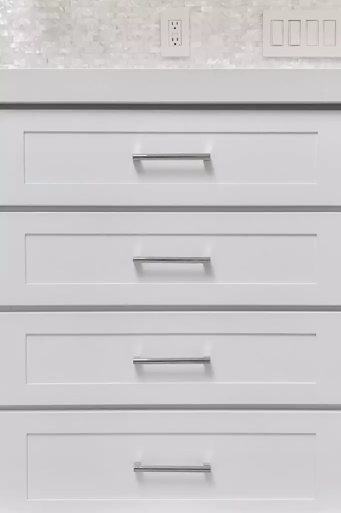 Drawer Bank Modern White Kitchen Medina Ohio