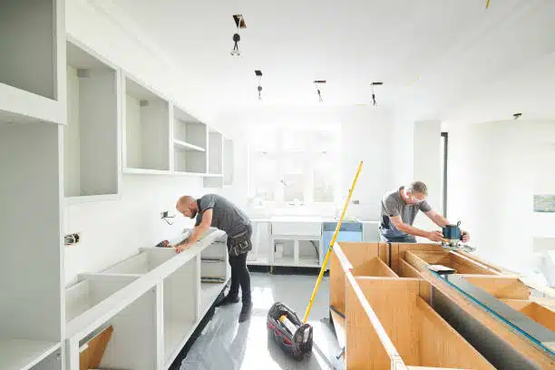 Carpenters doing the entire kitchen area