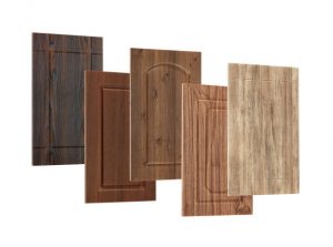 Different types of wood grain cabinet doors