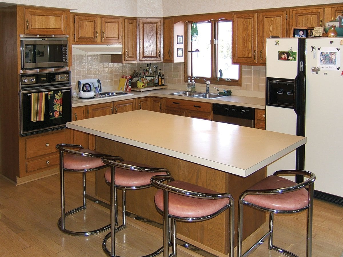 Before custom cabinetry kitchen modeling