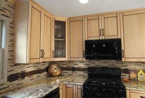 Wooden Cabinet in the kitchen 