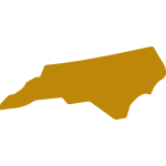 Image of a plain yellow color Image of South Carolina map with white background.