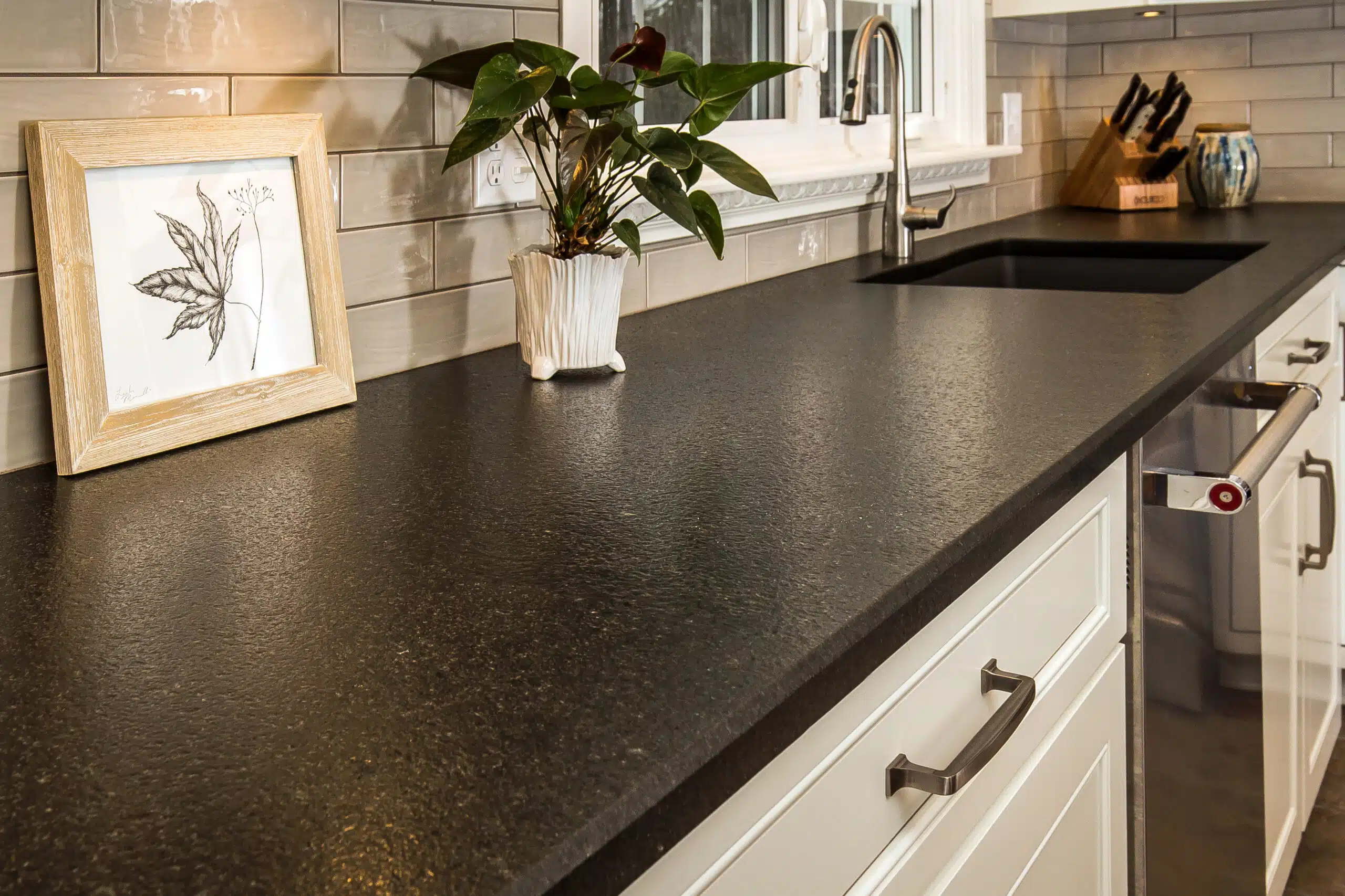 Beautiful Harnett kitchen countertop featuring a durable and stylish surface.