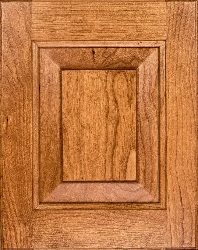 Sample of cherry wood cabinet.