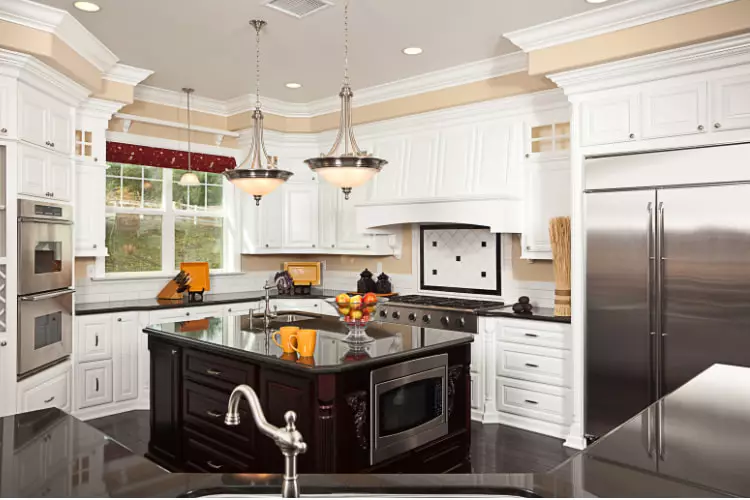 Kitchen cabinet decorative molding upgrades