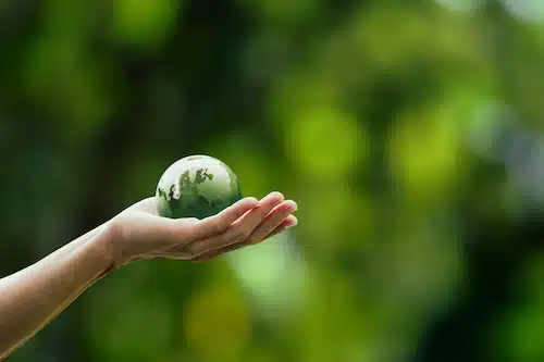 Net Zero Concept and Carbon Neutral Environment : cabinet refacing reducing waste.